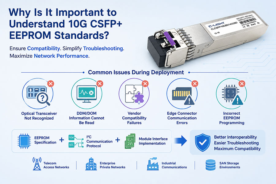 10G CSFP+ EEPROM Standards and Edge Connector Protocol Explained