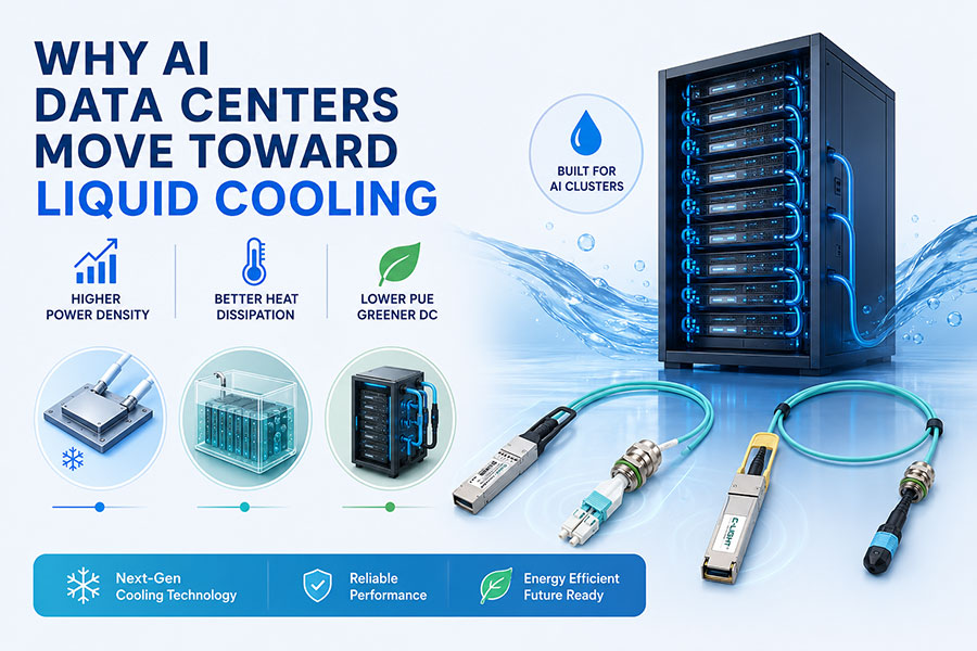 Liquid Cooling DAC vs. Liquid Cooling AOC: Applications for AI Data Centers
