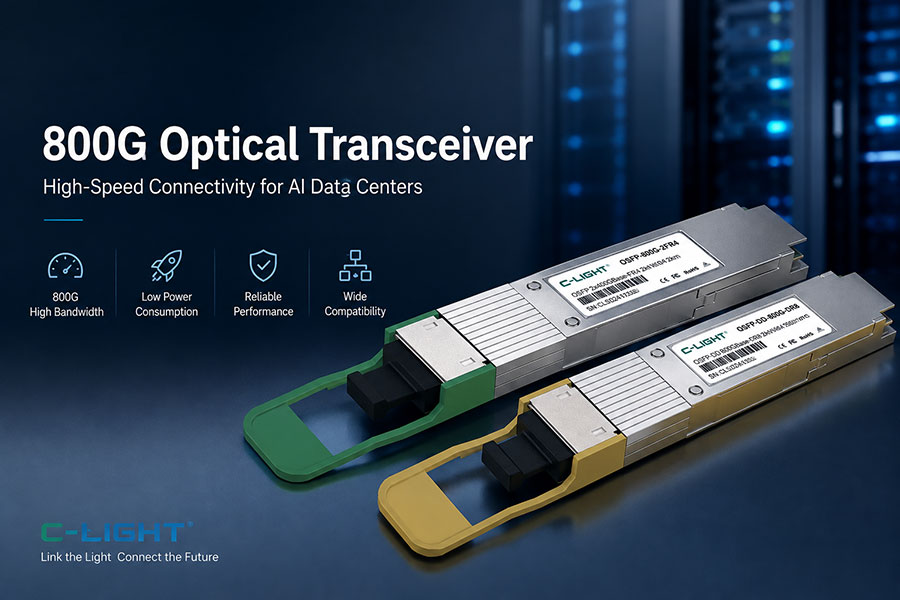 800G Optical Transceiver for AI Data Centers