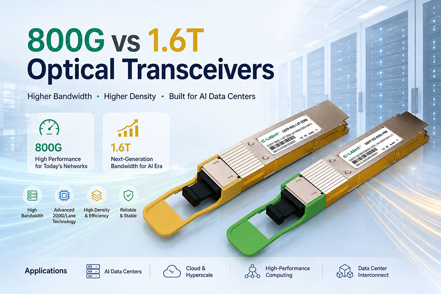800G vs 1.6T Optical Transceivers Key Differences, Applications and Future Trends