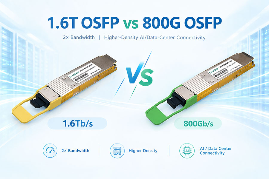 1.6T OSFP vs 800G OSFP