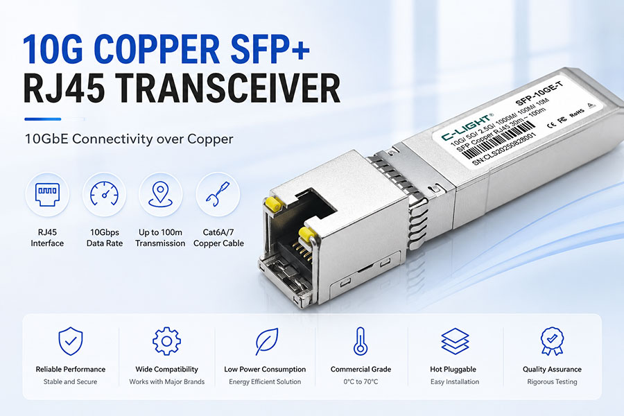 10G Copper SFP Complete Guide to 10G SFP+ RJ45 Transceivers