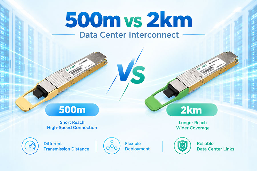 500m vs 2km Data Center Interconnect