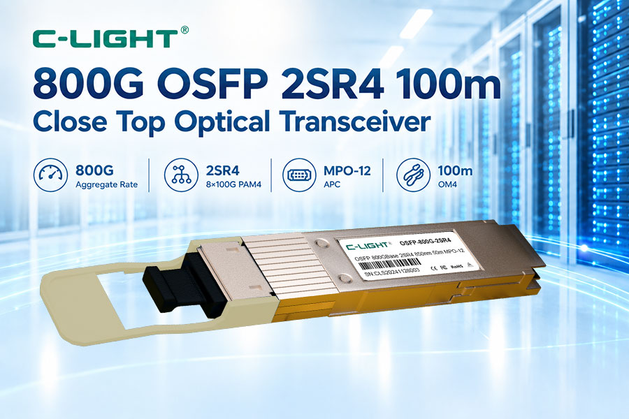 800G OSFP Close Top 2SR4 100m Optical Transceiver
