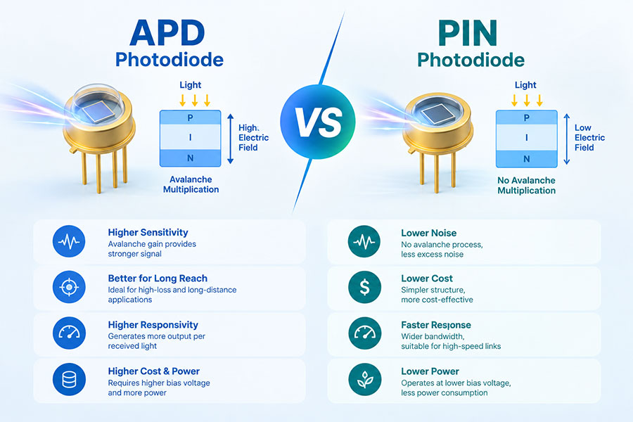 APD vs PIN Photodiode