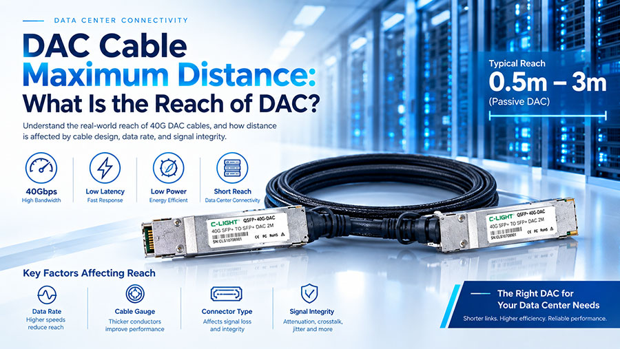 DAC Cable Maximum Distance: What Is the Reach of DAC?