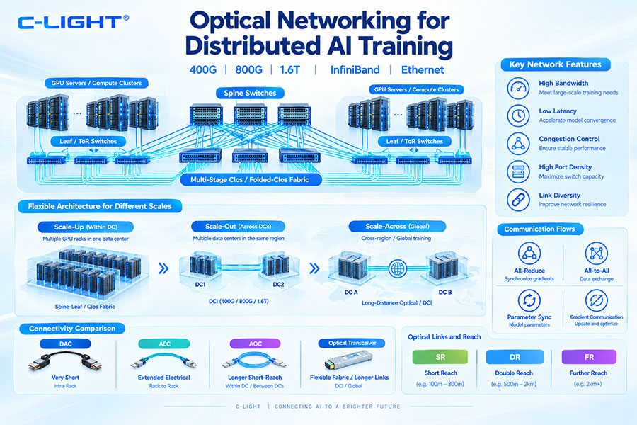Optical Networking for Distributed AI Training