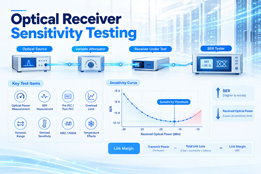 Optical Receiver Sensitivity Testing