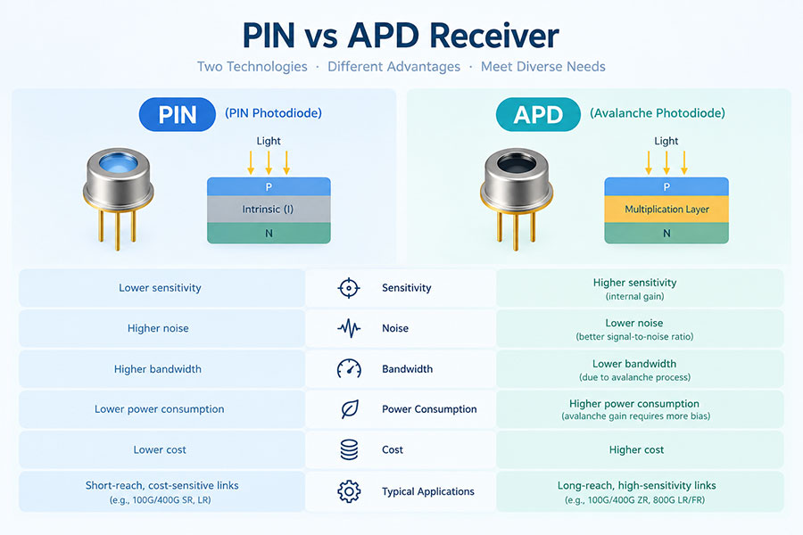 PIN vs APD Receiver