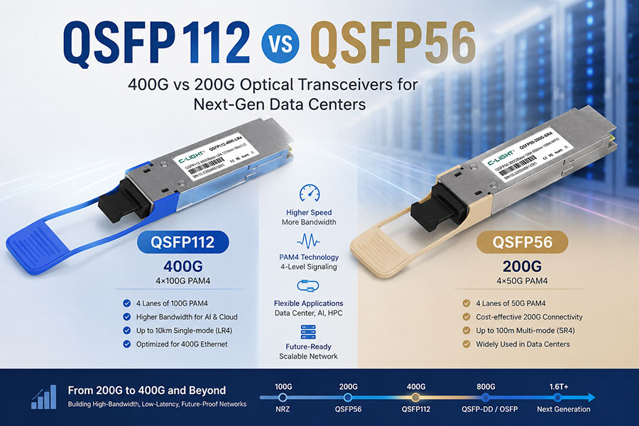 QSFP112 vs QSFP56 Key Differences and Applications