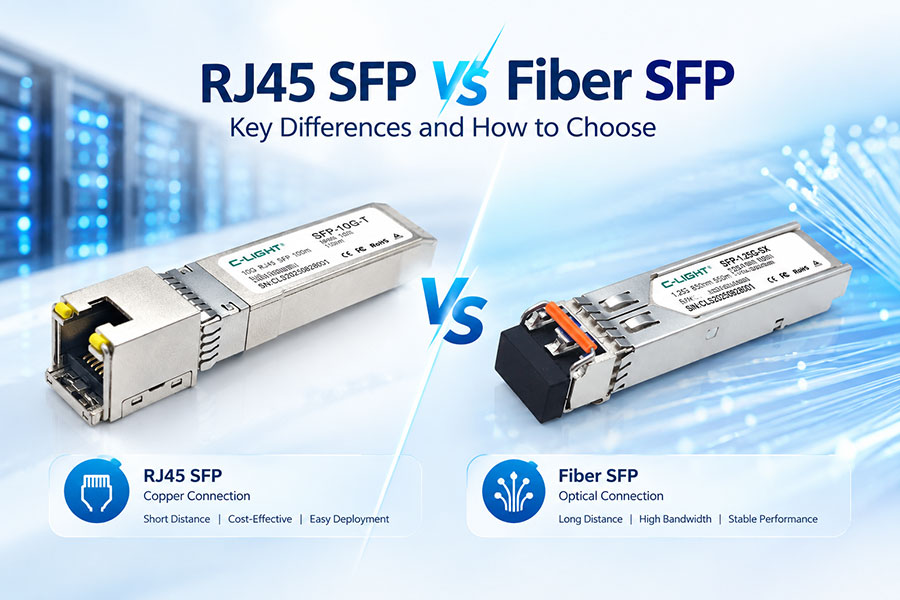 RJ45 SFP+ vs Fiber SFP+