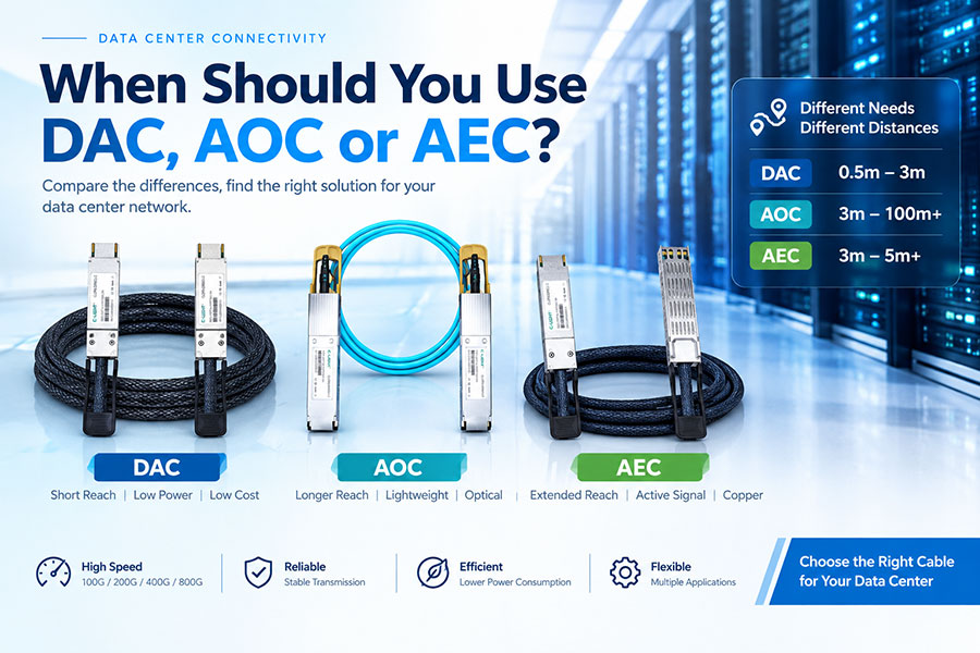 When Should You Use DAC, AOC or AEC