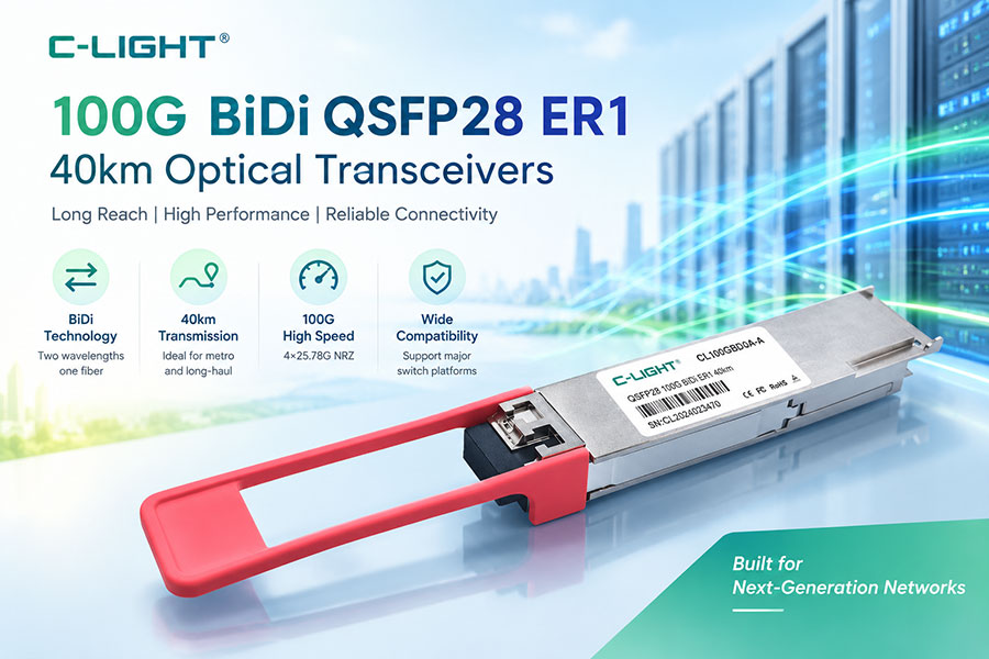 100G BiDi QSFP28 ER1 40km Optical Transceivers