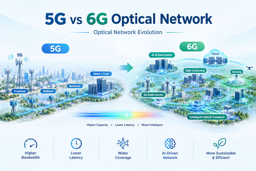 5G vs 6G Optical Network