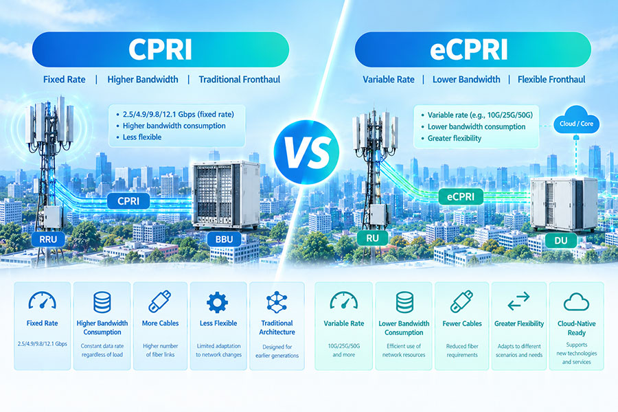 CPRI vs eCPRI
