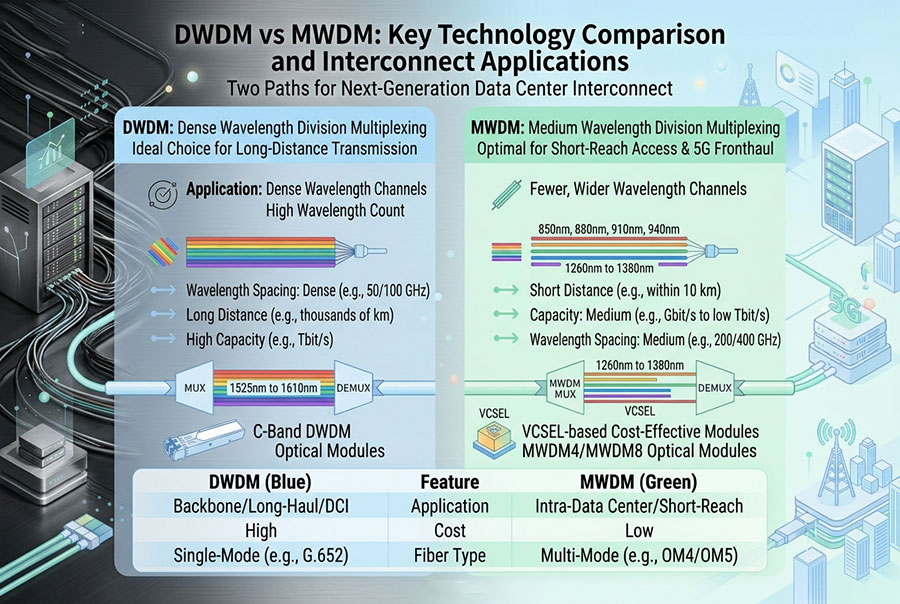DWDM vs MWDM
