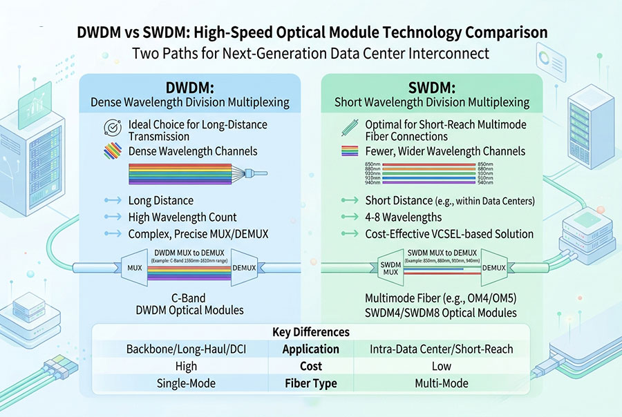 DWDM vs SWDM