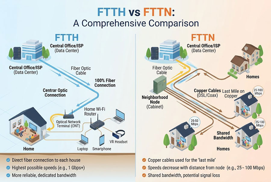 FTTH vs FTTN