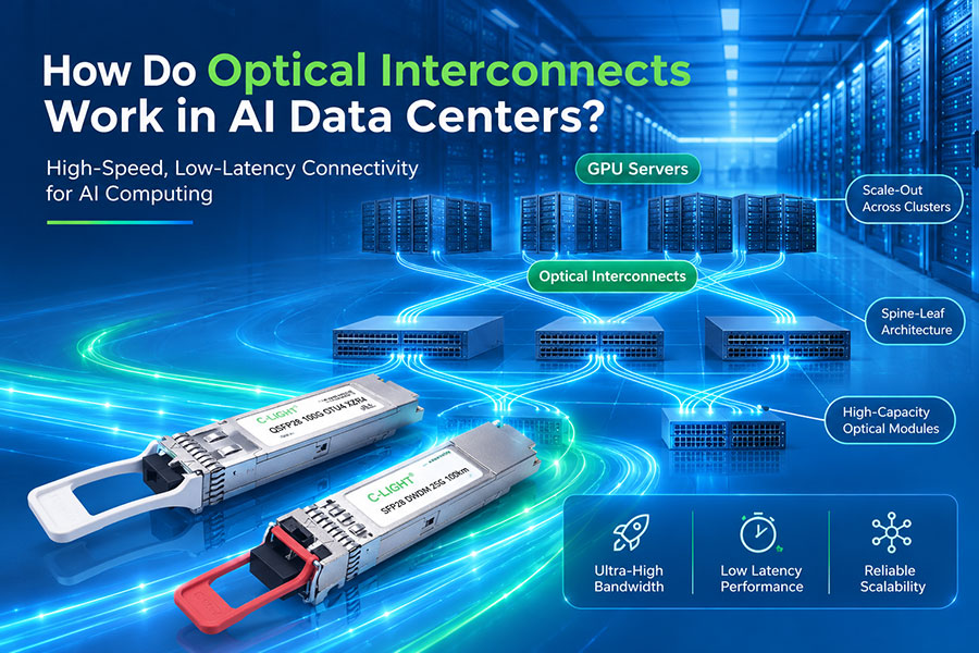 How Do Optical Interconnects Work in AI Data Centers