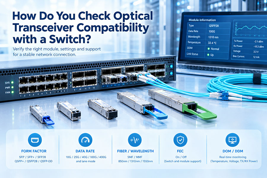 How Do You Check Optical Transceiver Compatibility with a Switch?
