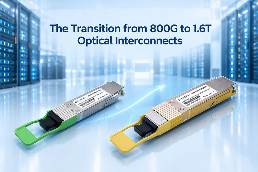 The Transition from 800G to 1.6T Optical Interconnects